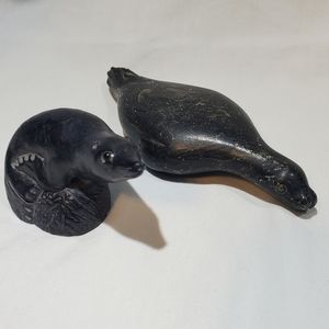 2 Small Carved Seals